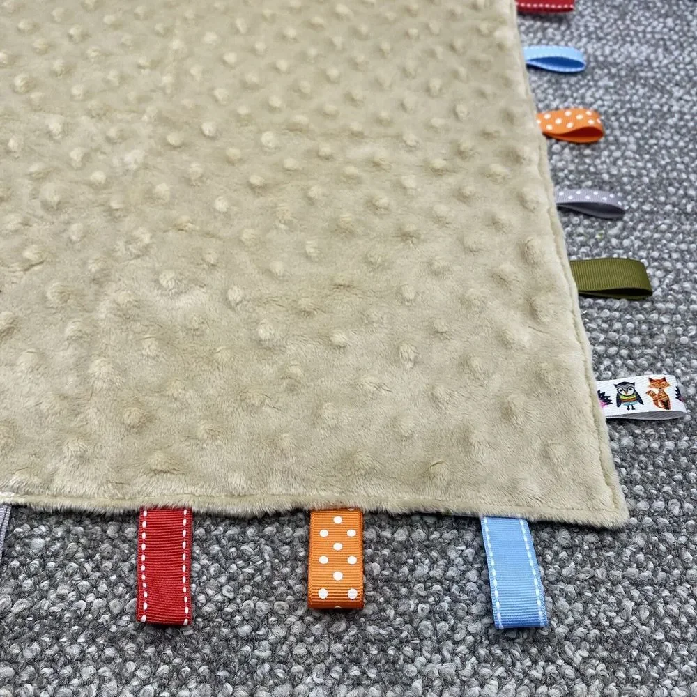 Taggie Blanket Lovey Woodland Animals‎ Fox ABC Baby Teething Blanket Textured